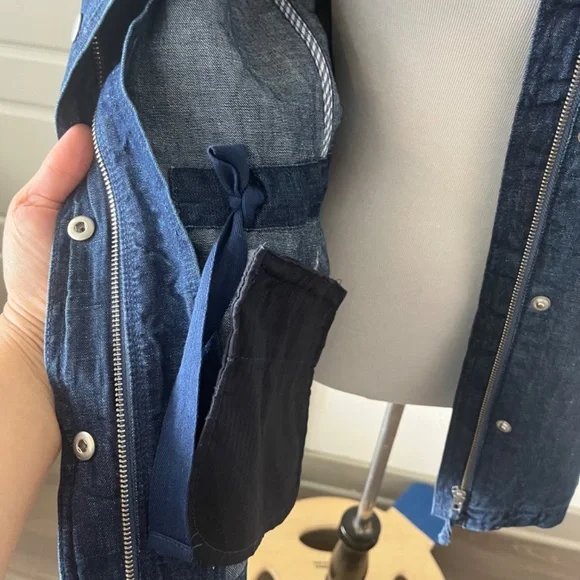 Talbots Safari Denim Jacket Medium NWT - Picture 9 of 11